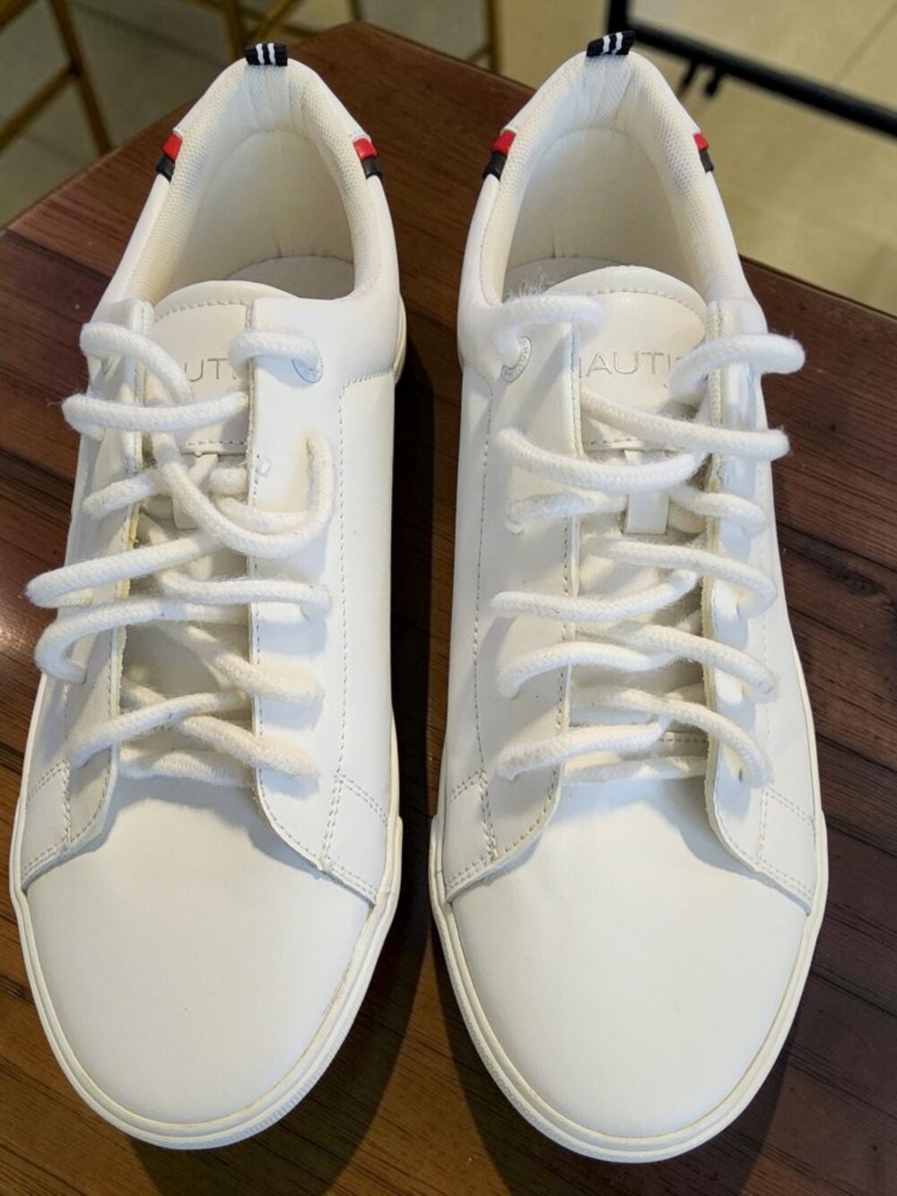Men’s Nautica “Grimes” White Sneakers – Size 11